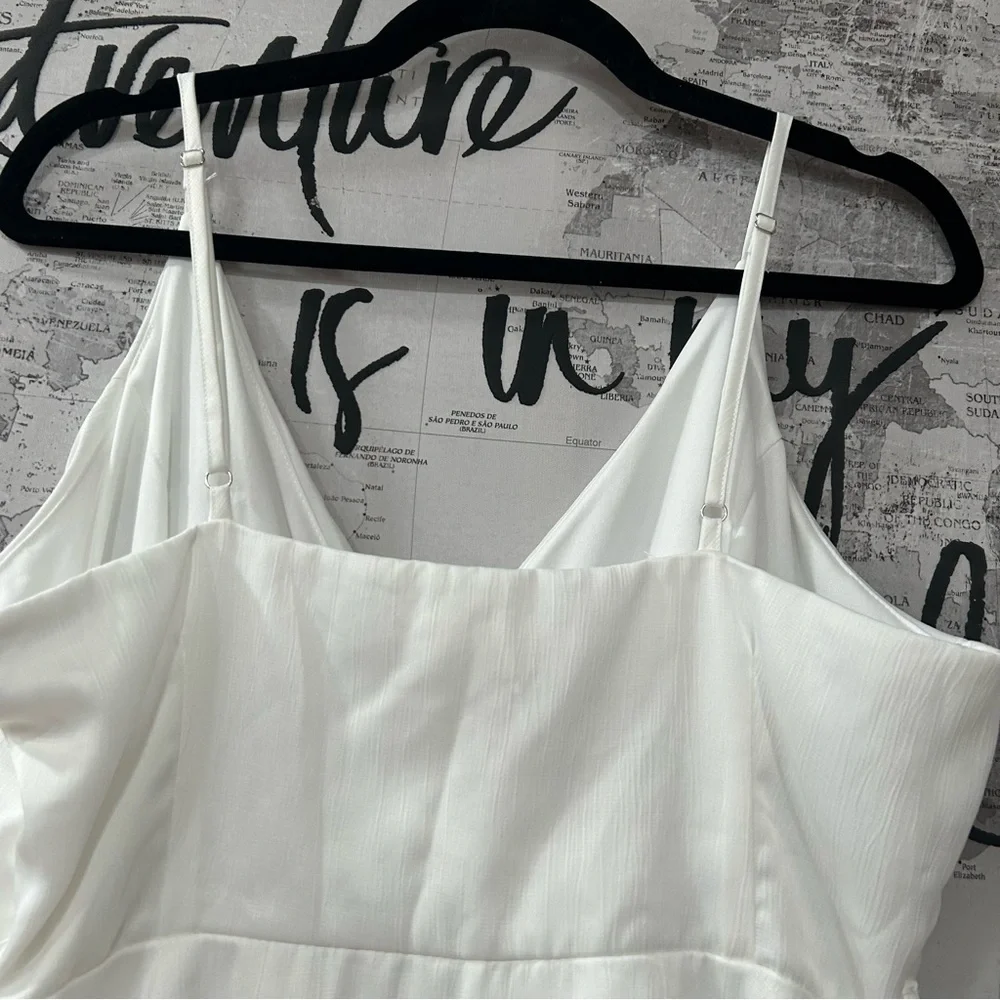 Altar’d State White Ruffle Romper - Picture 2 of 9